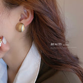 Arzonai   geometric circle earrings Korea Dongdaemun personality simple temperament earrings fashion retro net red earrings women